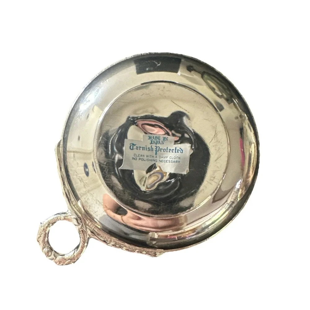 Vintage Wine Tasting Cup Pendant SET Gold Over Silver‎ Plate Made In Japan